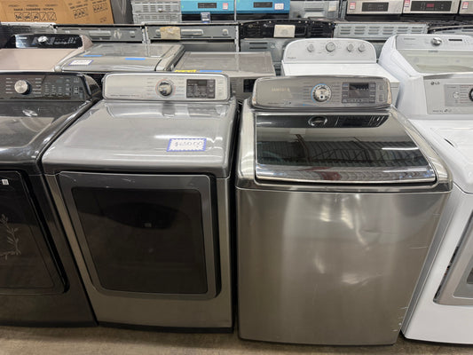 Samsung WA56H900AP/A2 & DVE50M7450P/A3 Washer & Electric Dryer Set – Platinum