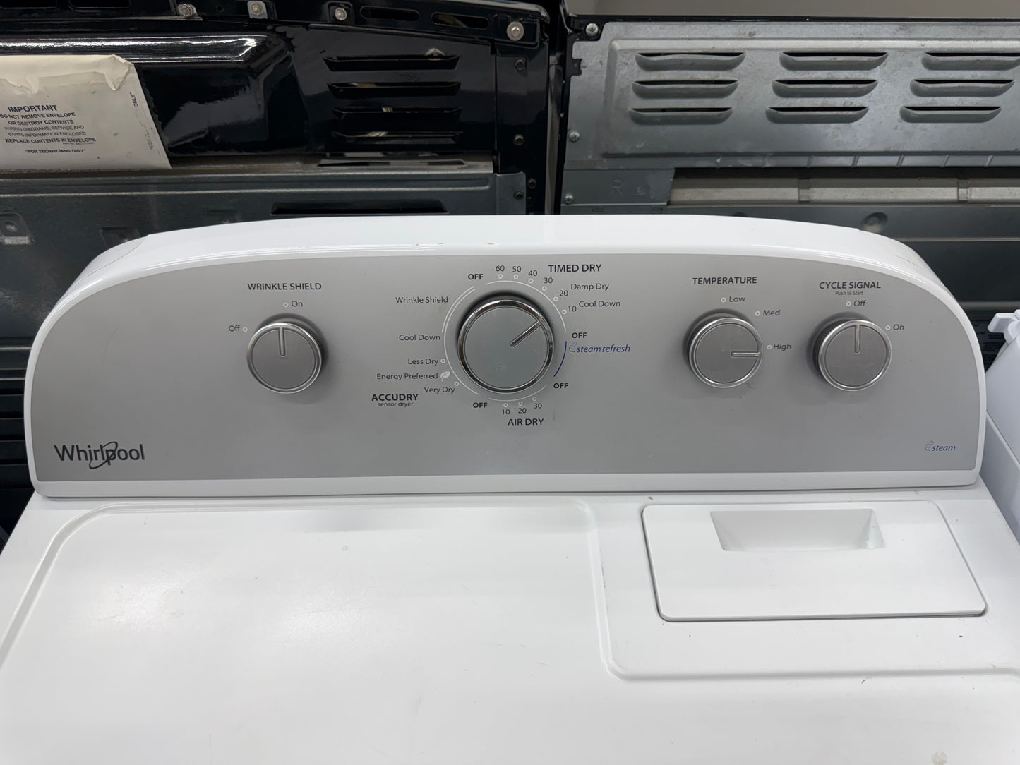 Whirlpool 7.0 Cu. Ft. Electric Dryer with AccuDry™ – White