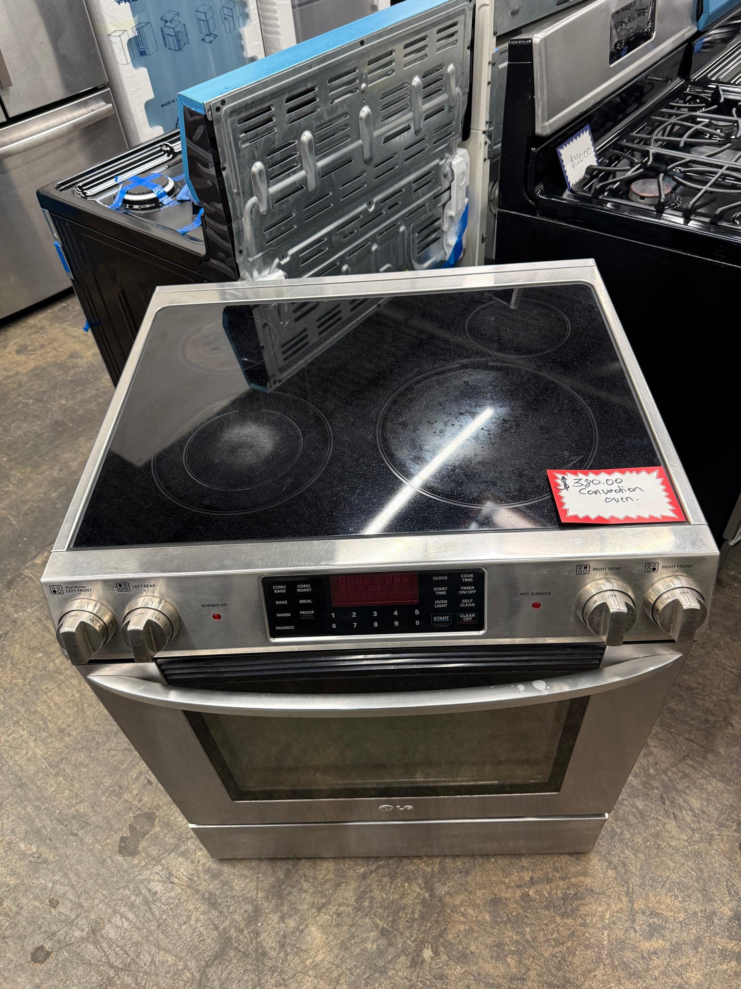 LG 30” Stainless Steel Electric Slide-In Range – 5.4 Cu. Ft. – LSE3090ST/00