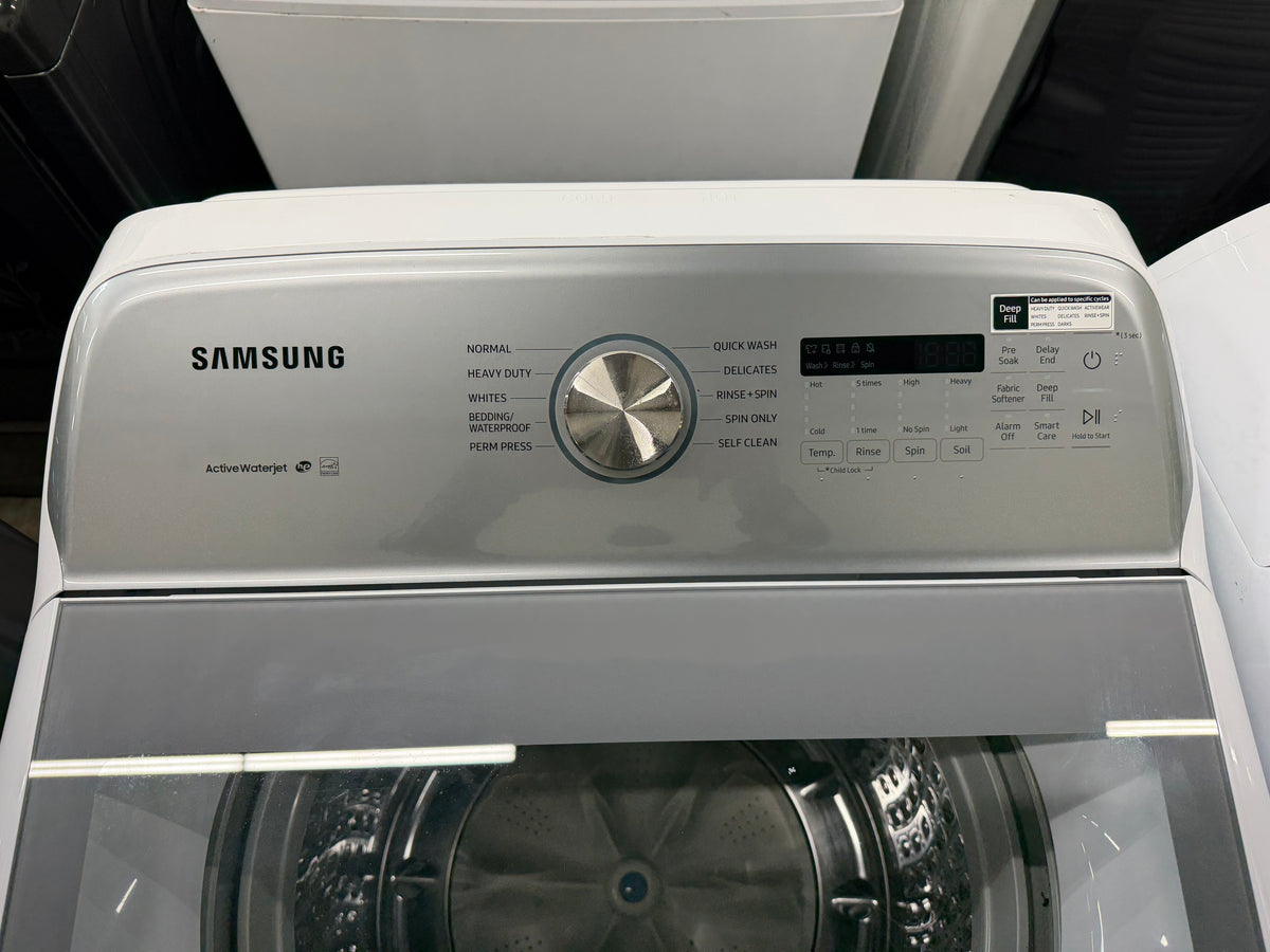 Samsung WA50R5200AW/US Washer & DVE52A5500W Electric Dryer Set – White