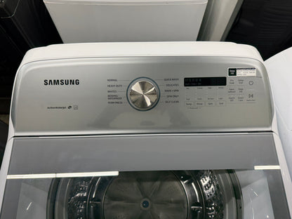 Samsung WA50R5200AW/US Washer & DVE52A5500W Electric Dryer Set – White