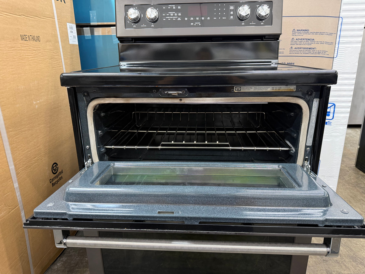 KitchenAid KFED500EBS03 30” Electric Double Oven Range – Black Stainless Steel