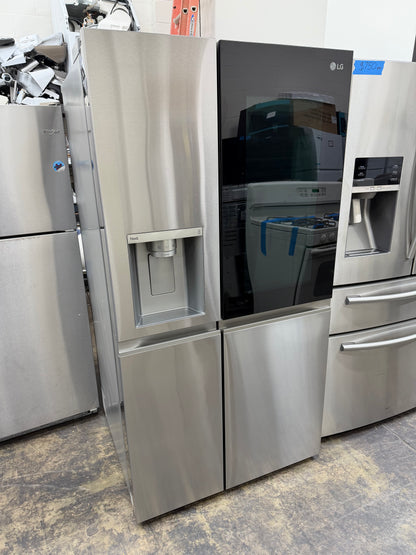 LG 27.1 Cu. Ft. InstaView Side-by-Side Refrigerator Stainless Steel LRSOS2706S