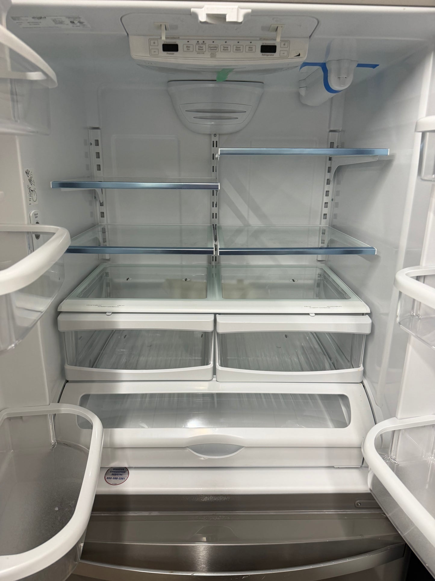 Kitchen aid 36” wide refrigerator New