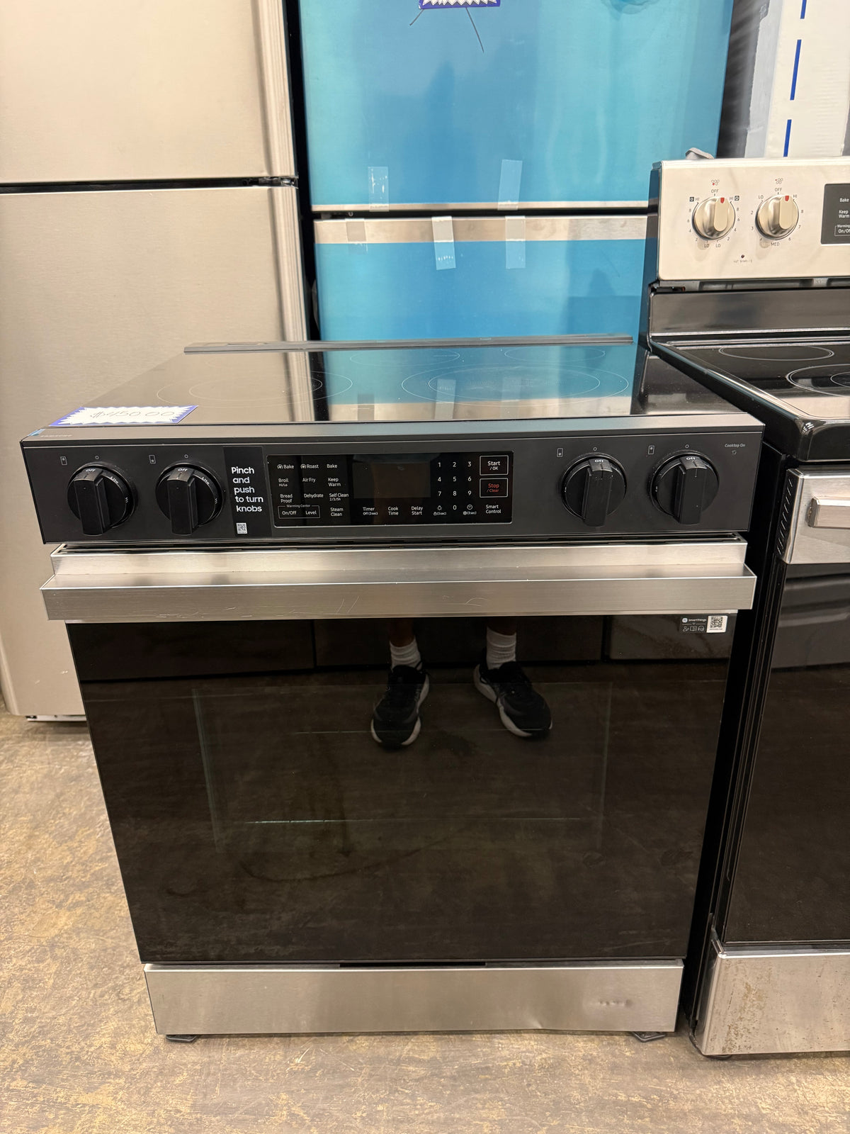 Samsung Bespoke 30” Stainless Steel Smart Slide-In Electric Range – 6.3 Cu. Ft. – NSE6DG8300SRAA