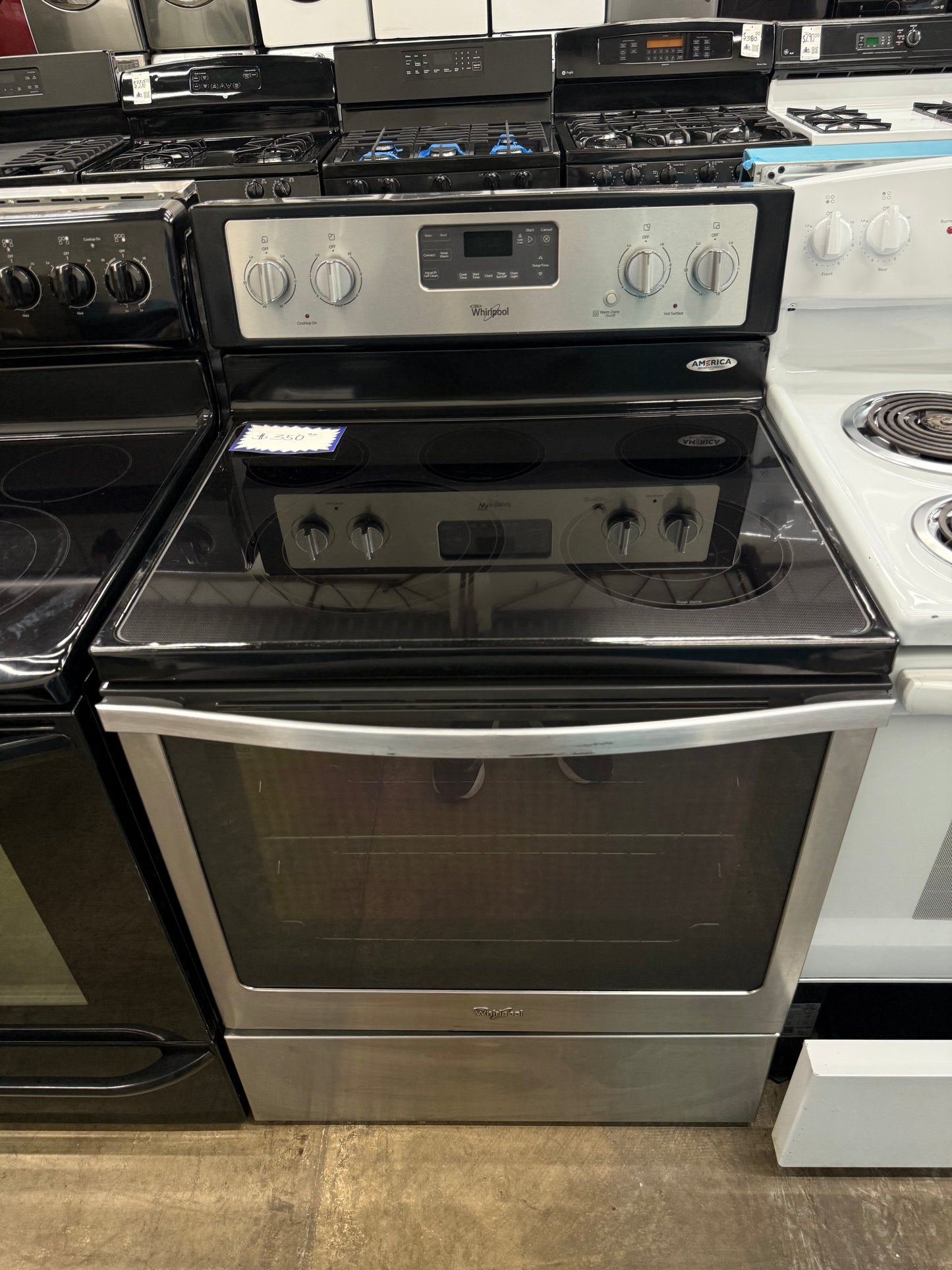 Whirlpool WFE540H0ES0 30” 5.3 Cu. Ft. Freestanding Electric Range – Stainless Steel