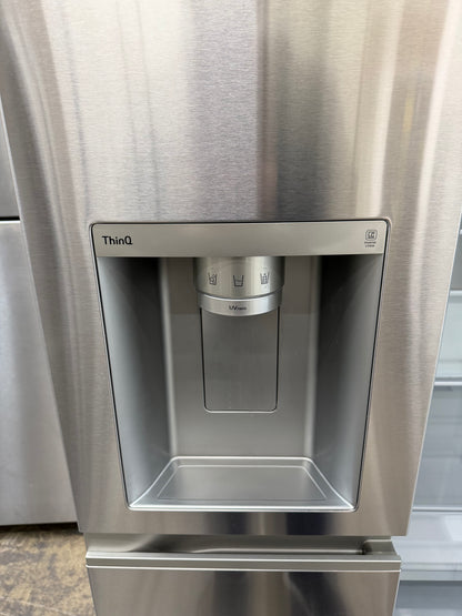 LG 27.1 Cu. Ft. InstaView Side-by-Side Refrigerator Stainless Steel LRSOS2706S