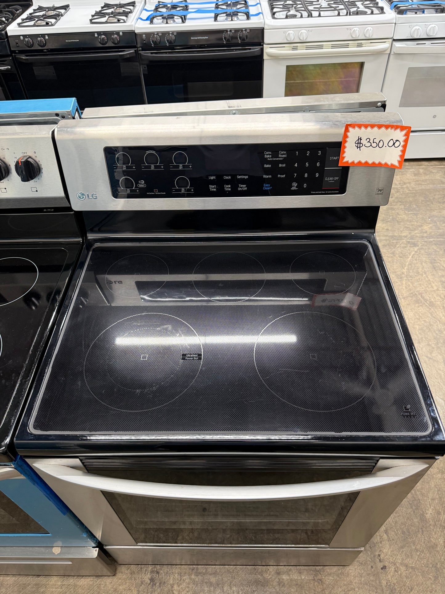 LG LRE3061ST/00 30” 6.3 Cu. Ft. Freestanding Electric Range with Fan Convection – Stainless Steel