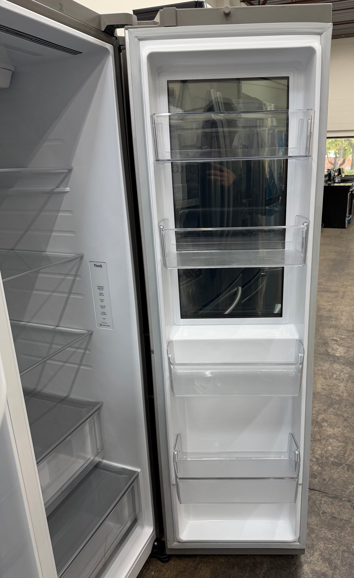 LG 27.1 Cu. Ft. InstaView Side-by-Side Refrigerator Stainless Steel LRSOS2706S