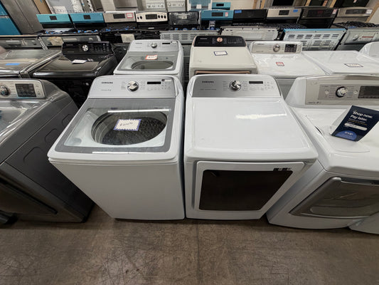 Samsung WA50R5200AW/US Washer & DVE52A5500W Electric Dryer Set – White