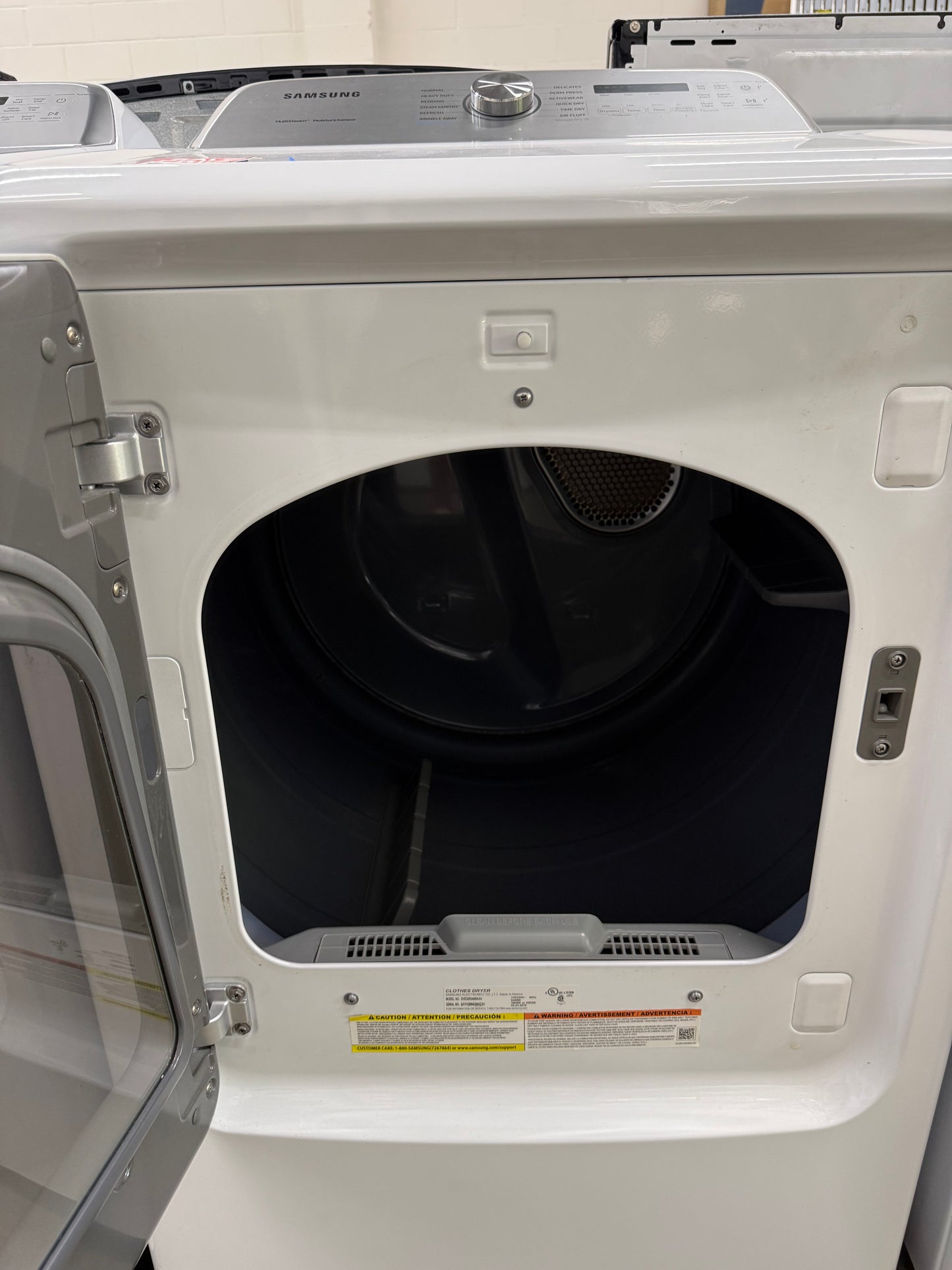 Samsung 5.0 Cu. Ft. Top Load Washer & 7.4 Cu. Ft. Electric Dryer Set – White