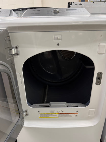 Samsung 5.0 Cu. Ft. Top Load Washer & 7.4 Cu. Ft. Electric Dryer Set – White